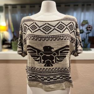 Denim & Supply - Thunderbird Cropped Sweater Top